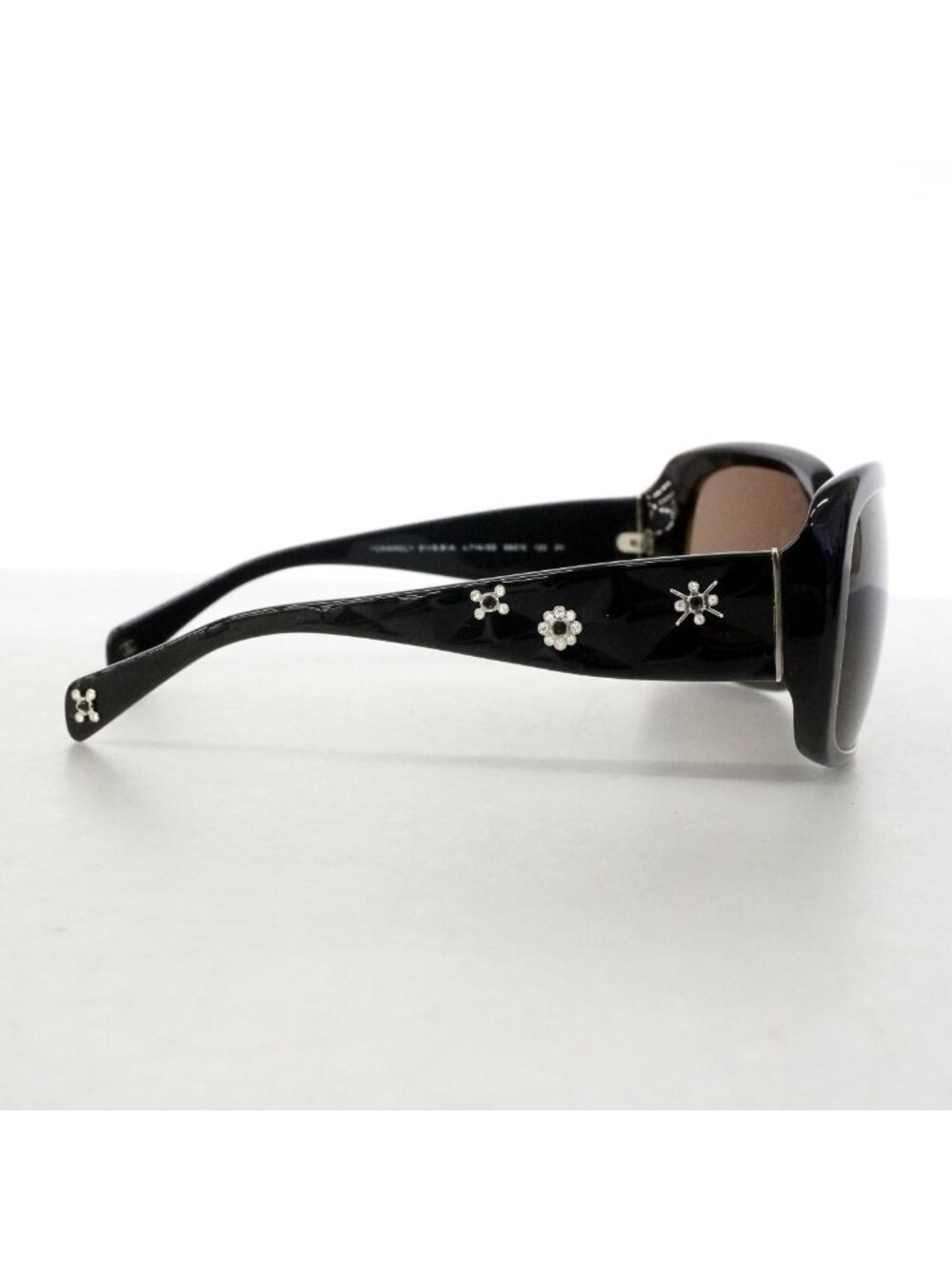 Chanel Sunglasses Acetate Black Silver Eyewear - Picture 3 of 10